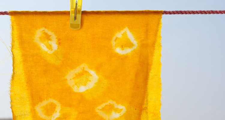 yellow hand dyed eco friendly textile worksop the common thread