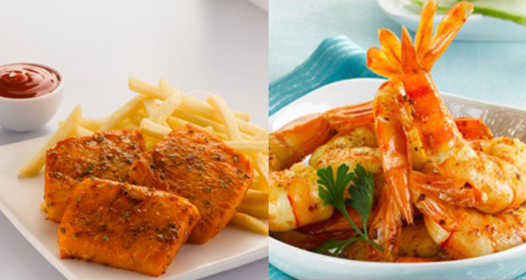 fisn n chips and fried prawns at fisheteria in bangalore