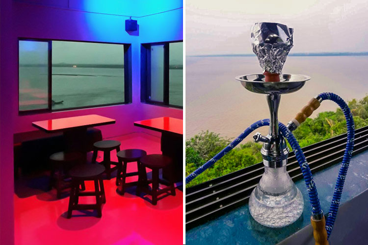 Hookah Parlour On A Cliff Overlooking the Beach LBB, Mumbai